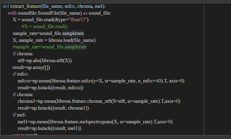 Feature Extraction Function