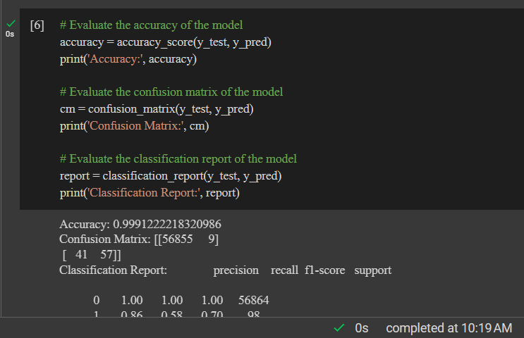 Model Evaluation